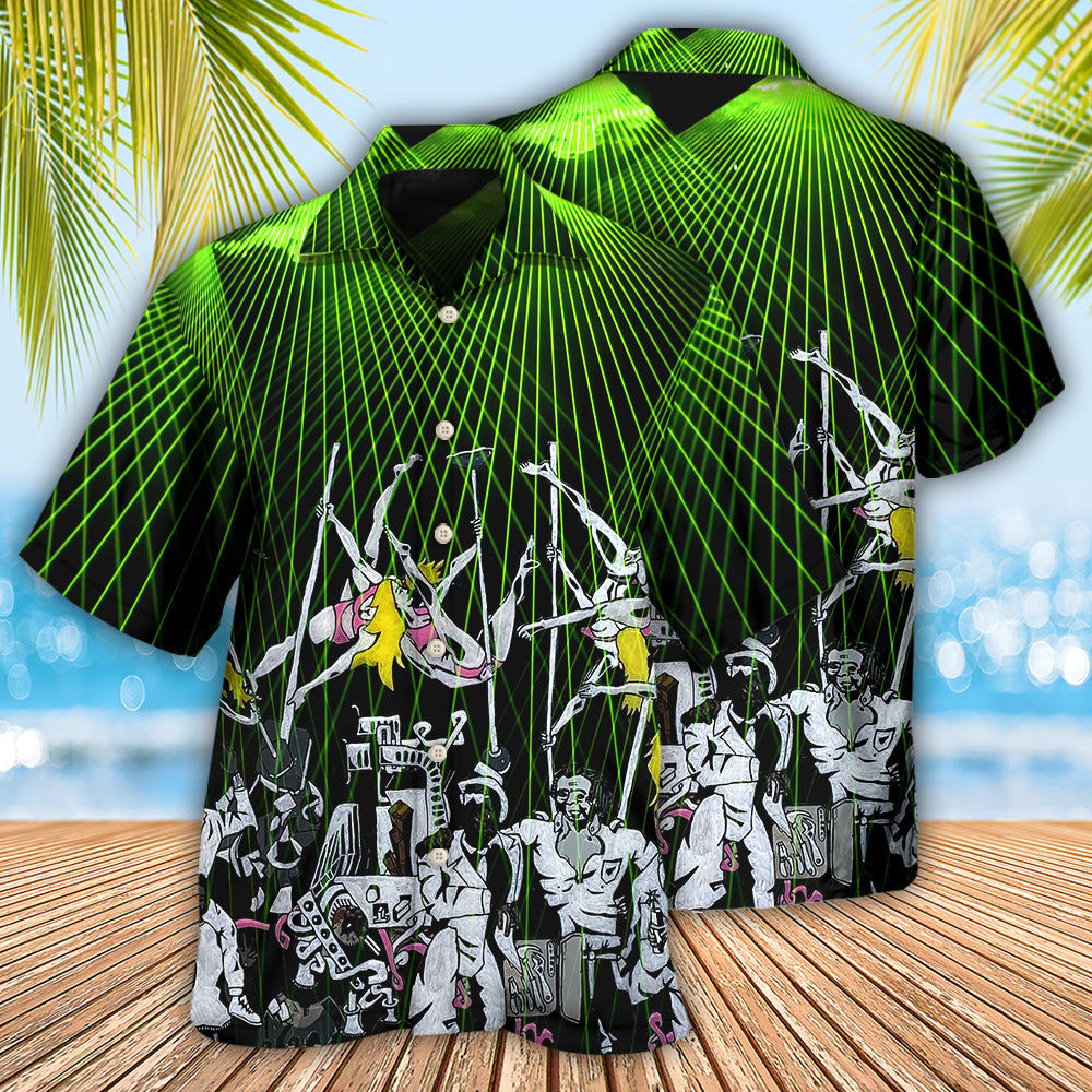 Bachelor Party In Club With Dancers - Hawaiian Shirt - Reefox