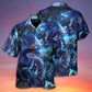 Dragon Blue Skull Fire Lightning Art Style - Hawaiian Shirt - Reefox