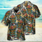 Tiki Tribal Mask With Tropical Leaves - Hawaiian Shirt - Reefox