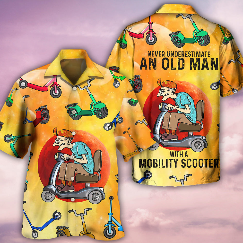 Scooter Solar System Never Underestimate - Hawaiian Shirt - Reefox