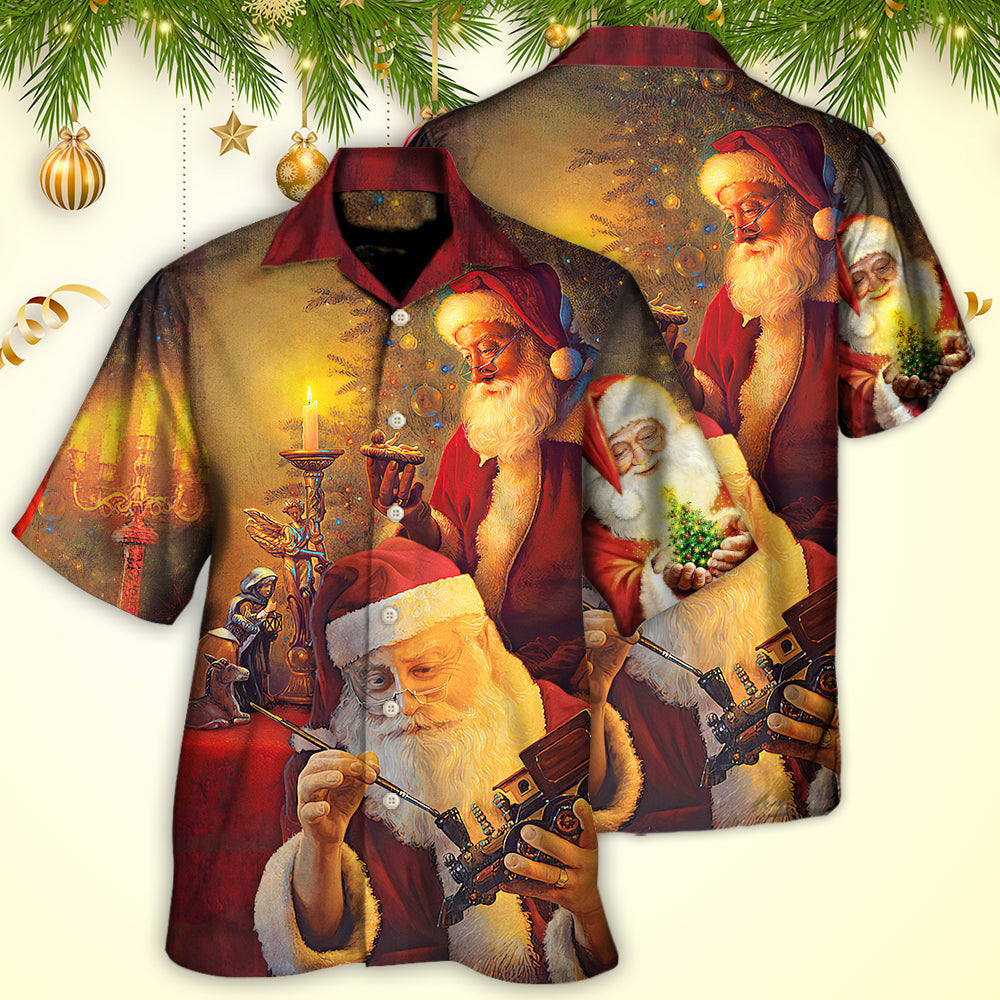 Christmas Santa Claus The Spirit of Christmas Art Style - Hawaiian Shirt - Reefox