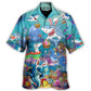 Hawaiian Shirt / Adults / S Easter Shark Let's Enjoy Easter With Sharks - Hawaiian Shirt - Reefox