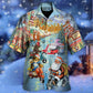 Christmas Santa And Animal Driving Scooter - Hawaiian Shirt - Reefox