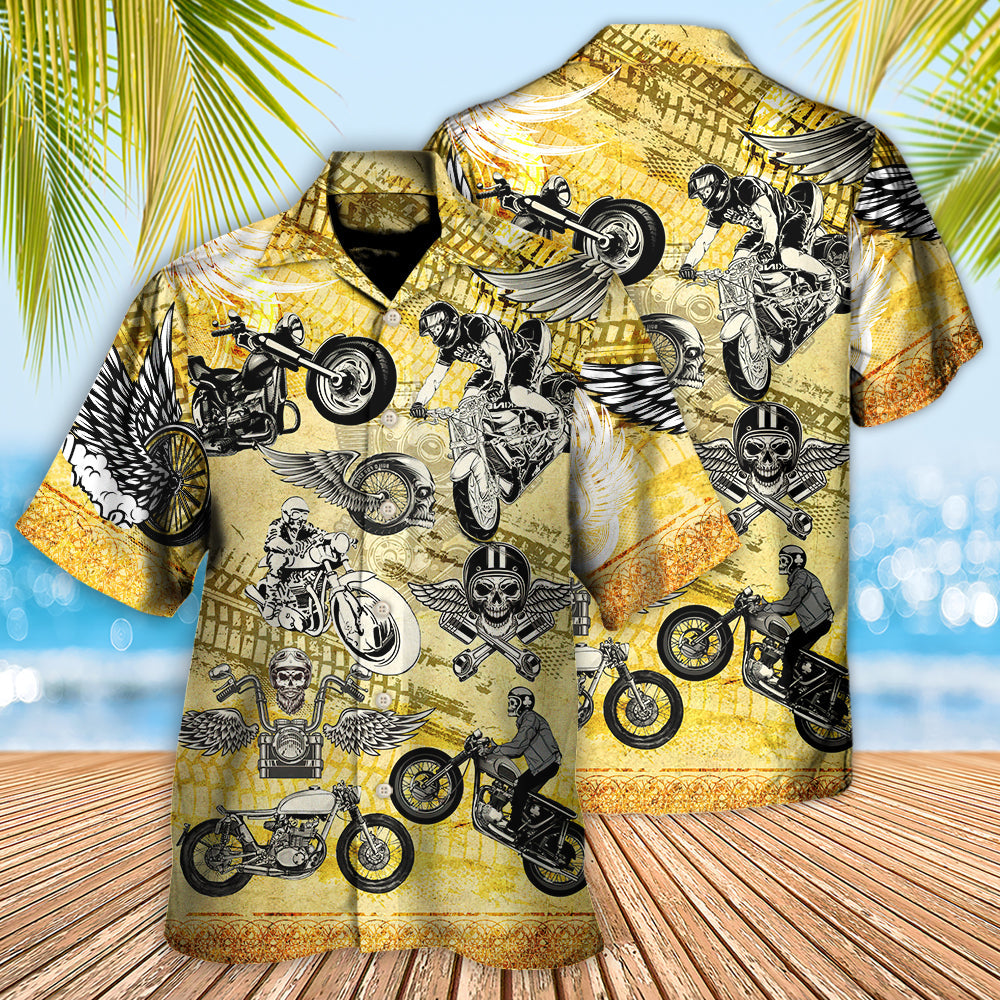 Motorcycle Life Is Short - Hawaiian Shirt - Reefox