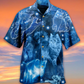 Cat Love Blue Neon Stunning - Hawaiian Shirt - Reefox