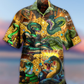 Snake Love Gold Cool - Hawaiian Shirt - Reefox