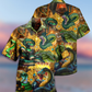 Snake Love Gold Cool - Hawaiian Shirt - Reefox