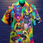 German Shepherd Dogs Love Summer Colorful - Hawaiian Shirt - Reefox