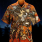 Cowboy Skull War Orange - Hawaiian Shirt - Reefox