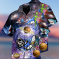 Shark Alien Space - Hawaiian Shirt - Reefox