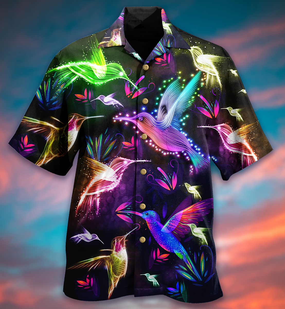 Hummingbird Fly All Night - Hawaiian Shirt - Reefox