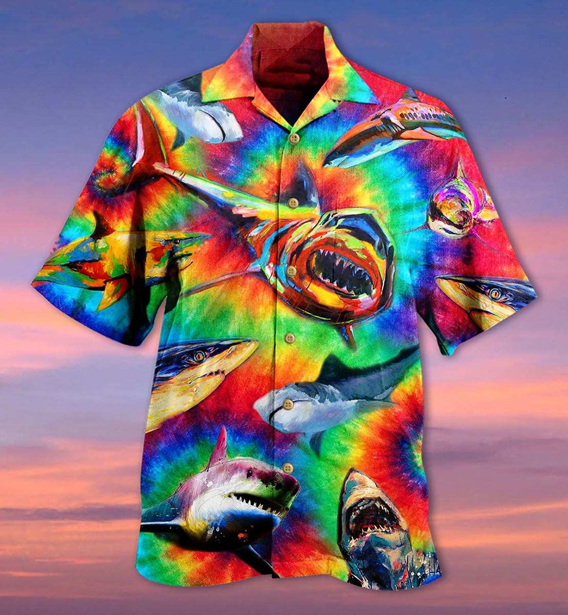 Shark Rainbow Style Cool - Hawaiian Shirt - Reefox