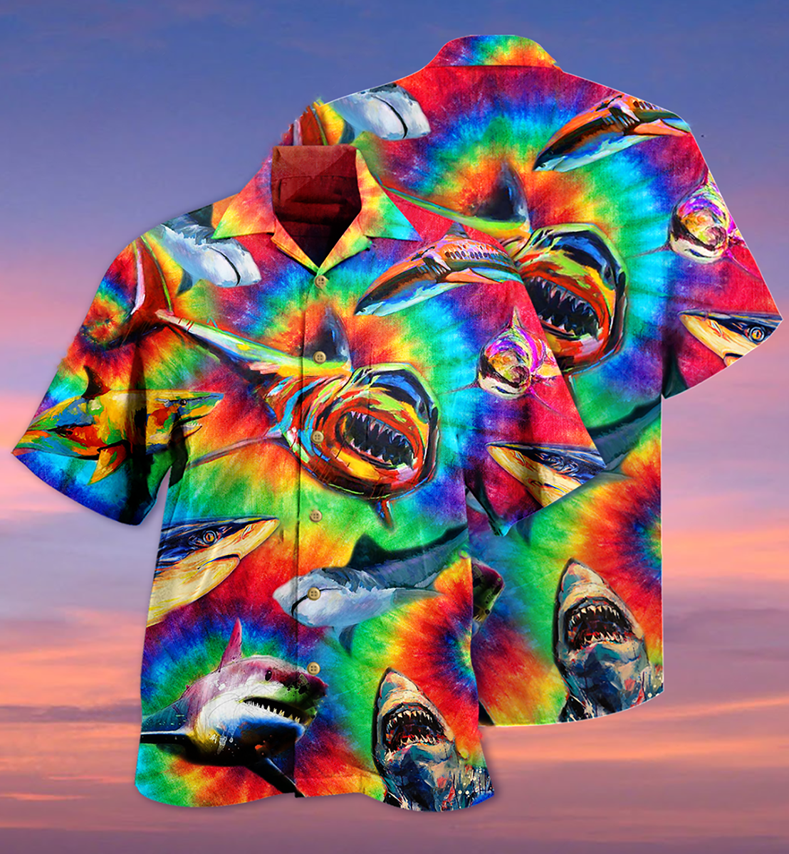 Shark Rainbow Style Cool - Hawaiian Shirt - Reefox
