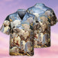Goat Animals Amazing Moutain Goats With Snow - Hawaiian Shirt - Reefox