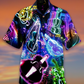 Violin Music Neon Style - Hawaiian Shirt - Reefox