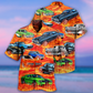 Car On Fire Cool - Hawaiian Shirt - Reefox