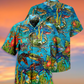 Crab Love Ocean Blue Art Style - Hawaiian Shirt - Reefox