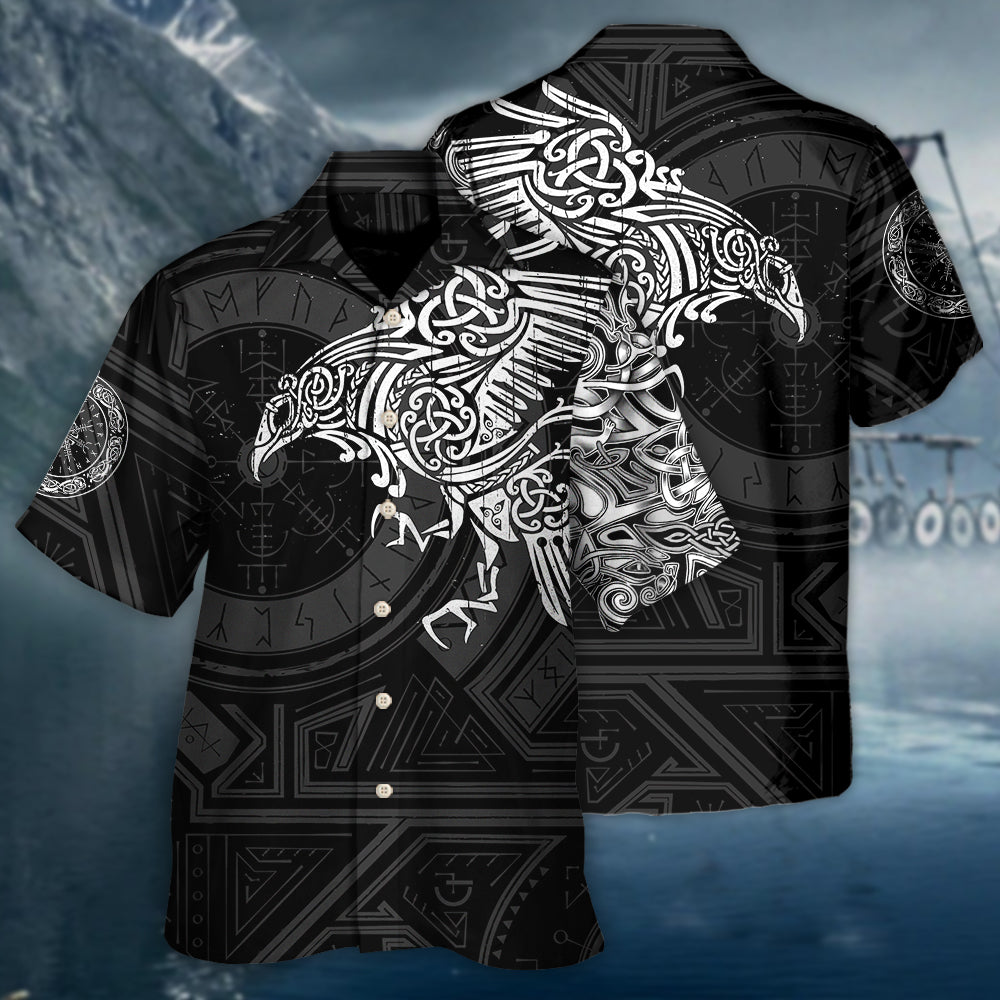 Viking Valhalla The Ravens - Hawaiian Shirt - Reefox