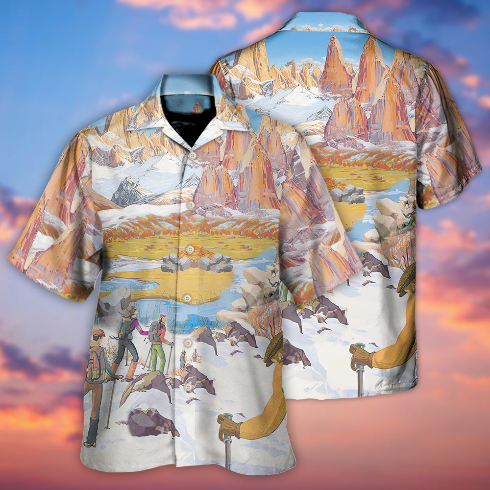 Climbing Life's A Climb But The View Is Great - Hawaiian Shirt - Reefox