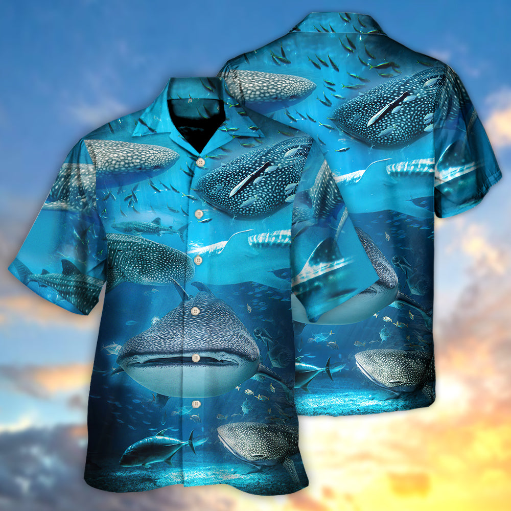 Shark - Swim With Whale Sharks - Hawaiian Shirt - Reefox