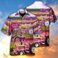 Tractor In Field Tulip Rural Landscape Majestically - Hawaiian Shirt - Reefox