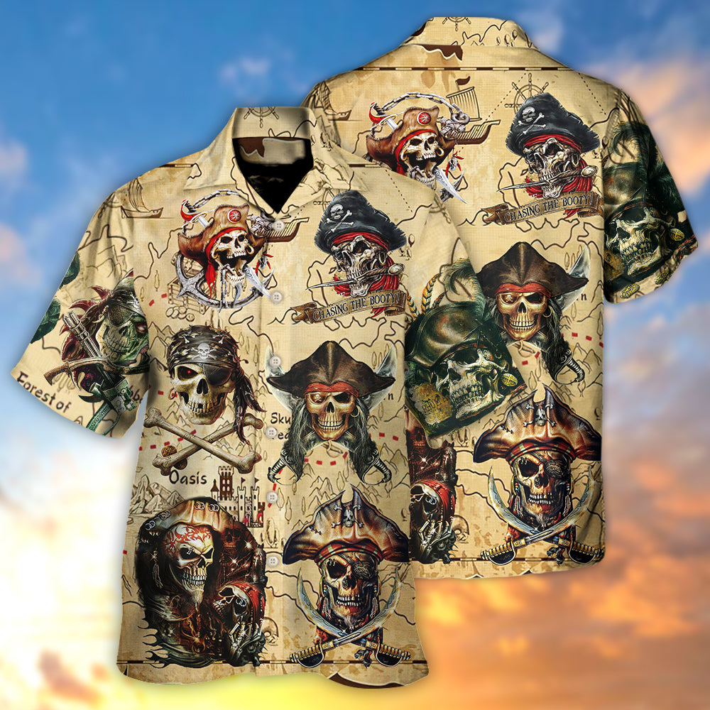 Pirate Chasing The Booty - Hawaiian Shirt - Reefox