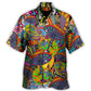 Hawaiian Shirt / Adults / S Hippie Peace Life Color Floral Style - Hawaiian Shirt - Reefox