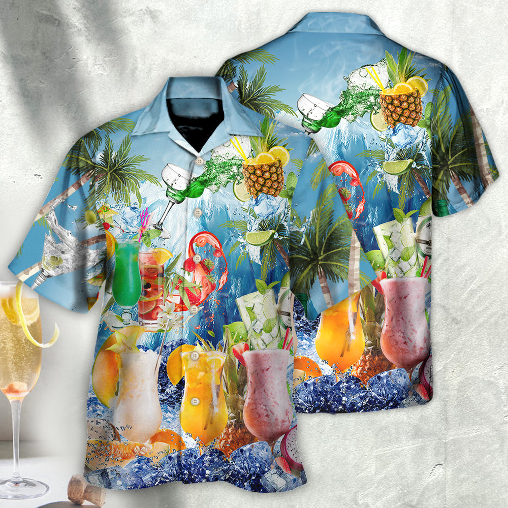 Cocktail Summer With Pieces Of Fruit So Fresh - Hawaiian Shirt - Reefox