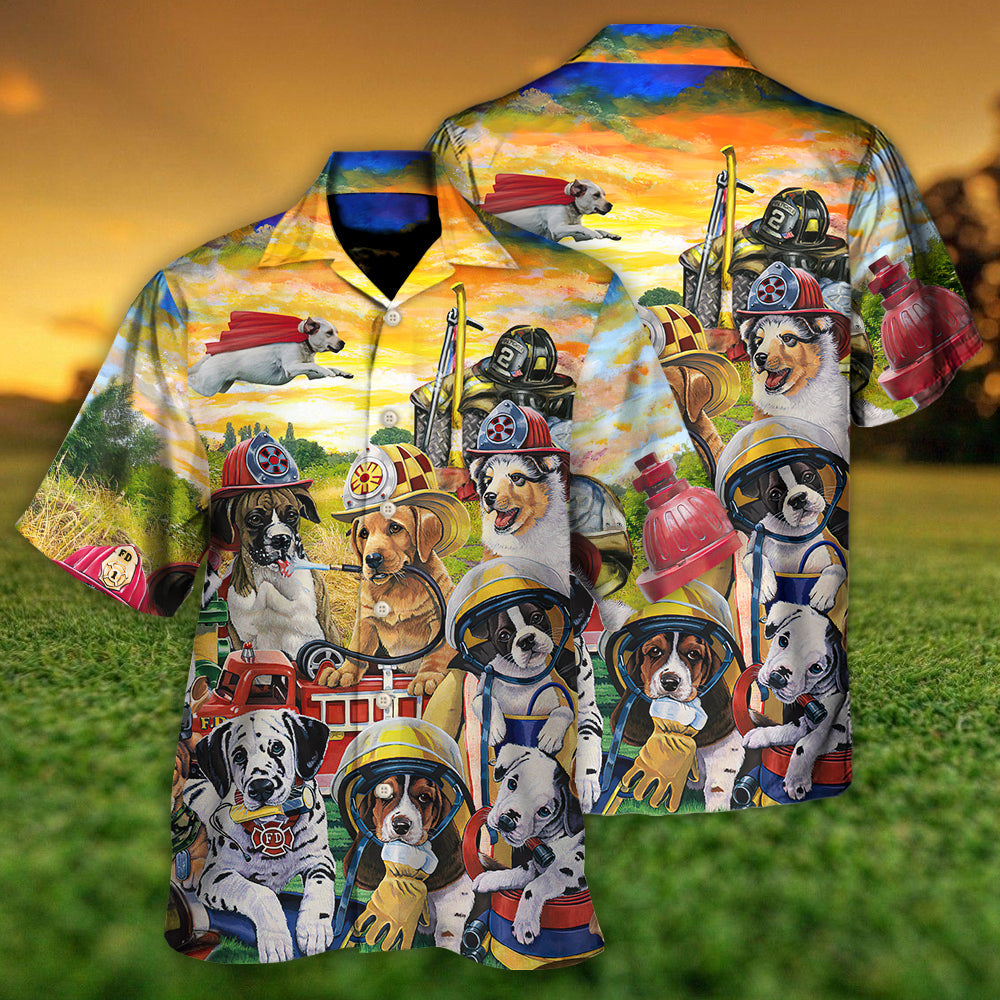 Dog Rescue Hero Helpers Rescued Is My Favorite Breed - Hawaiian Shirt - Reefox