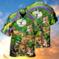 Irish Cat Happy St Patrick's Day - Hawaiian Shirt - Reefox