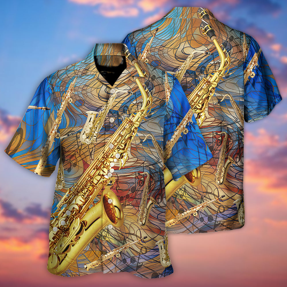 Saxophone Music See The Sound - Hawaiian Shirt - Reefox