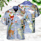 Christmas Holiday Ice Skating Party Animal - Hawaiian Shirt - Reefox