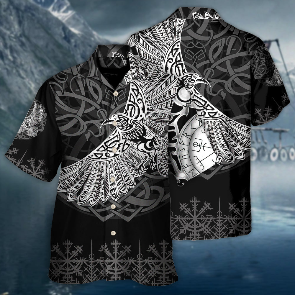 Viking Raven Valhalla Norse - Hawaiian Shirt - Reefox