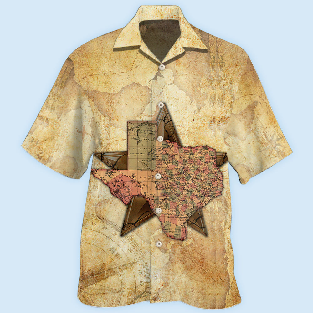 Texas Peace Life Style In Map - Hawaiian Shirt - Reefox