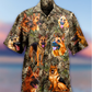 German Shepherd Dog Love Hunting - Hawaiian Shirt - Reefox