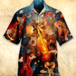 Violin Music Fire Burn Fire - Hawaiian Shirt - Reefox