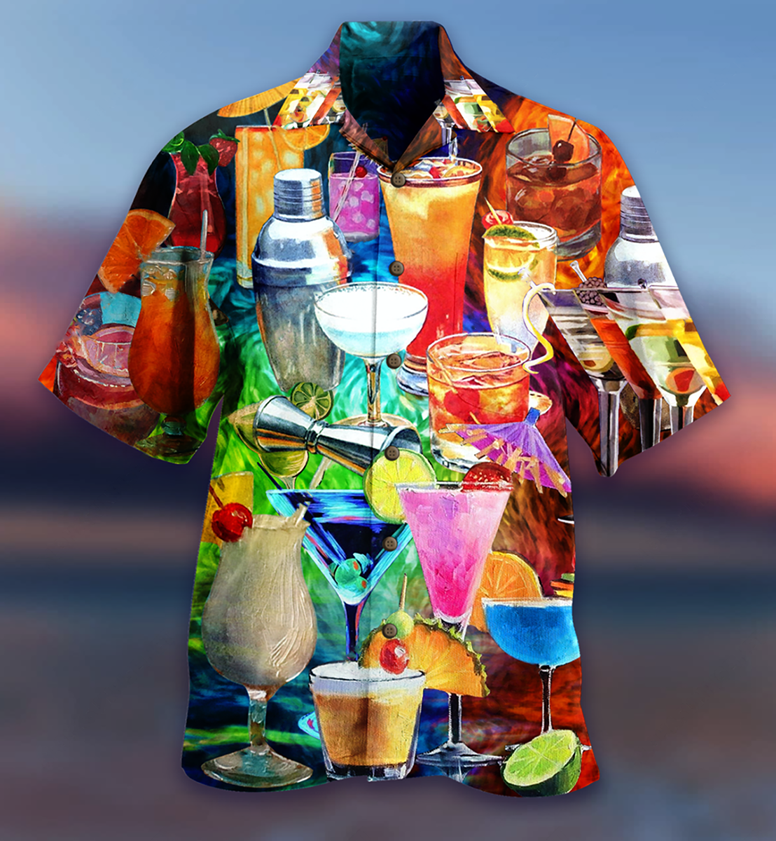 Cocktail Fruit Colorful Style - Hawaiian Shirt - Reefox