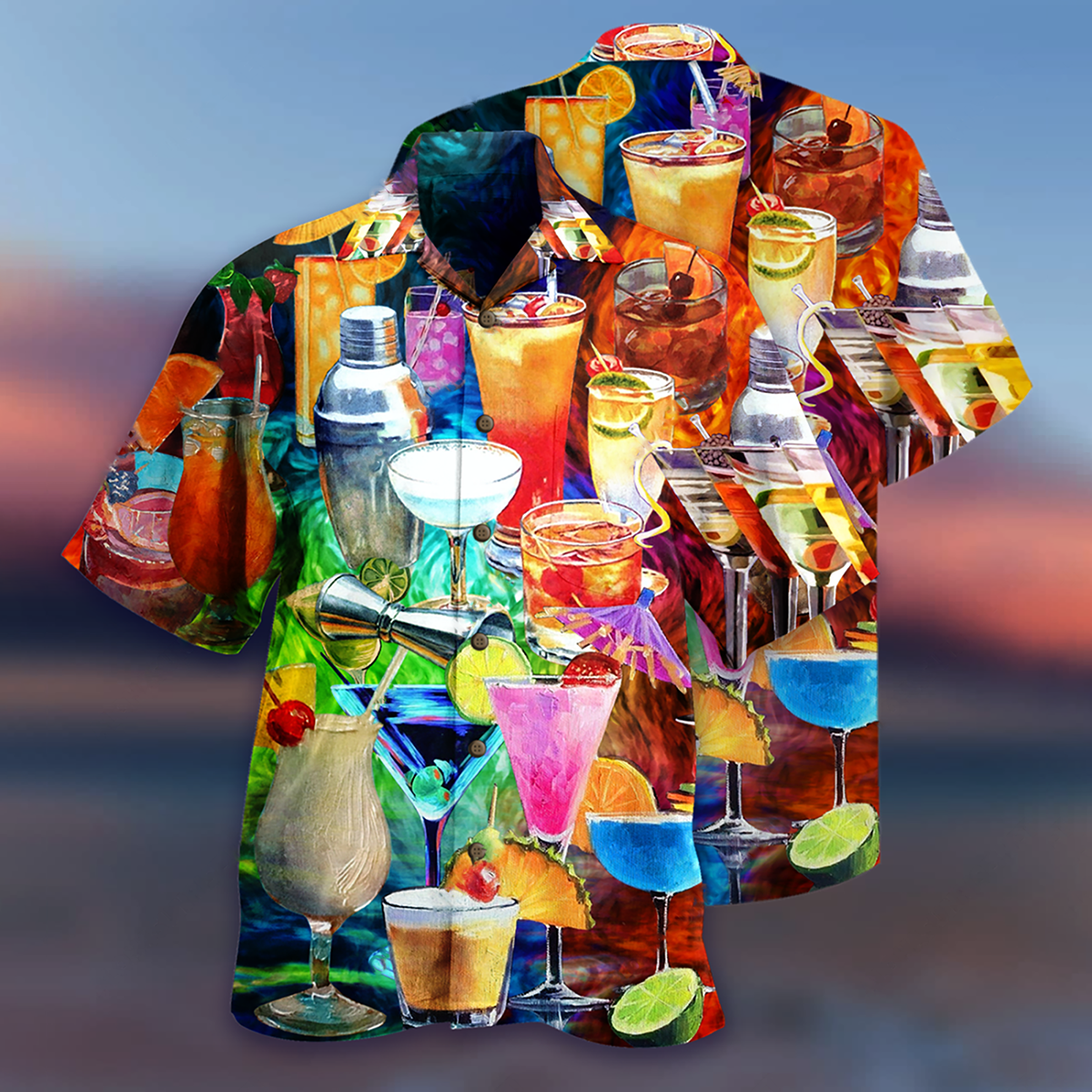 Cocktail Color Fruit - Hawaiian Shirt - Reefox