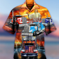 Truck Driver Jesus Bless In The Sunset - Hawaiian Shirt - Reefox