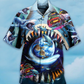 Shark Love Earth - Hawaiian Shirt - Reefox