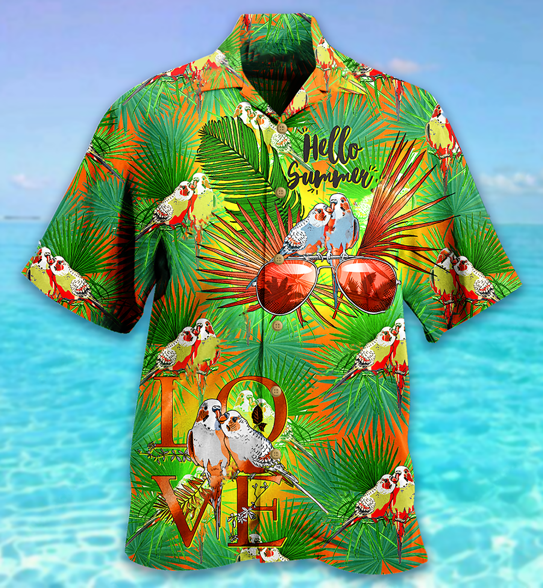 Parrot Hello Summer Style - Hawaiian Shirt - Reefox