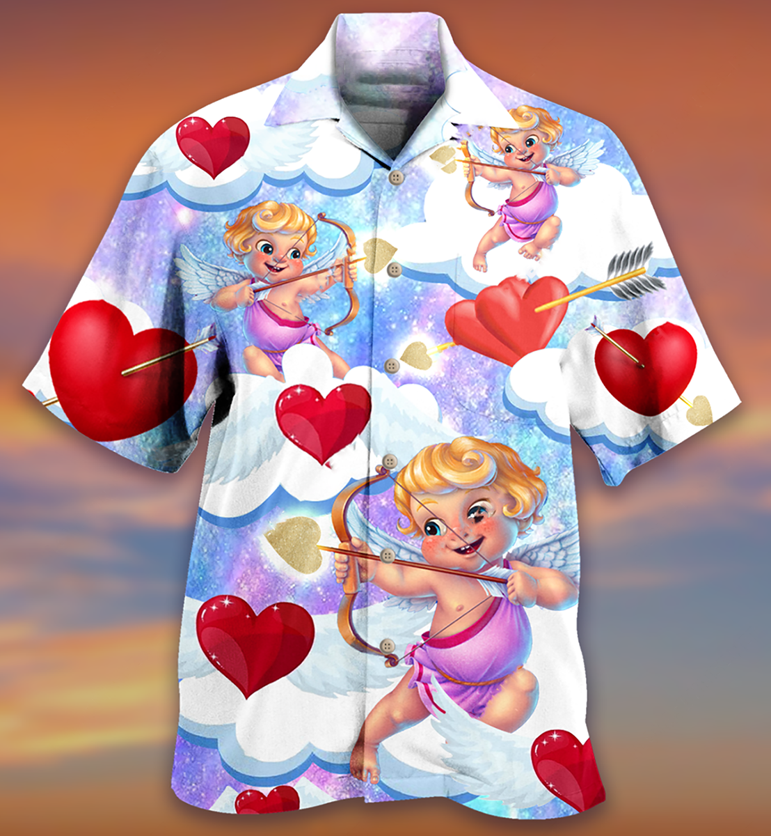 Valentine Love Cupid - Hawaiian Shirt - Reefox