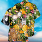 Cat Lovely And Flowers Garden - Hawaiian Shirt - Reefox