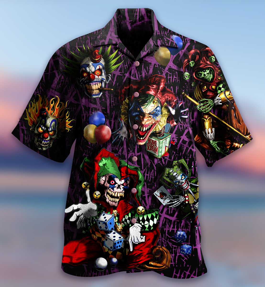 Clown Smile Style - Hawaiian Shirt - Reefox