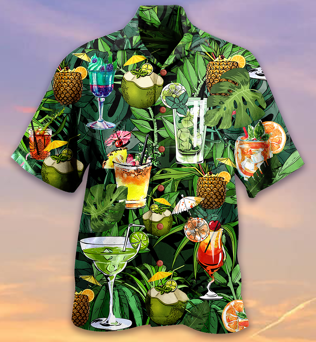 Cocktail And Fruit Hello Summer - Hawaiian Shirt - Reefox