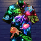 Turtle Fullcolor Neon Style Loves Ocean - Hawaiian Shirt - Reefox