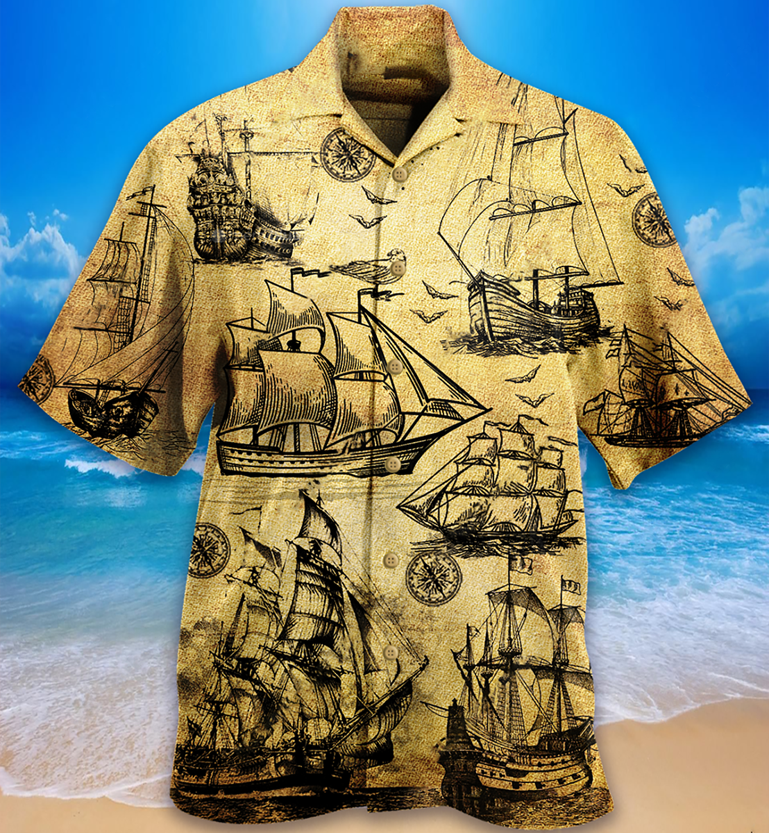 Sailing Vintage In Beautiful Life - Hawaiian Shirt - Reefox