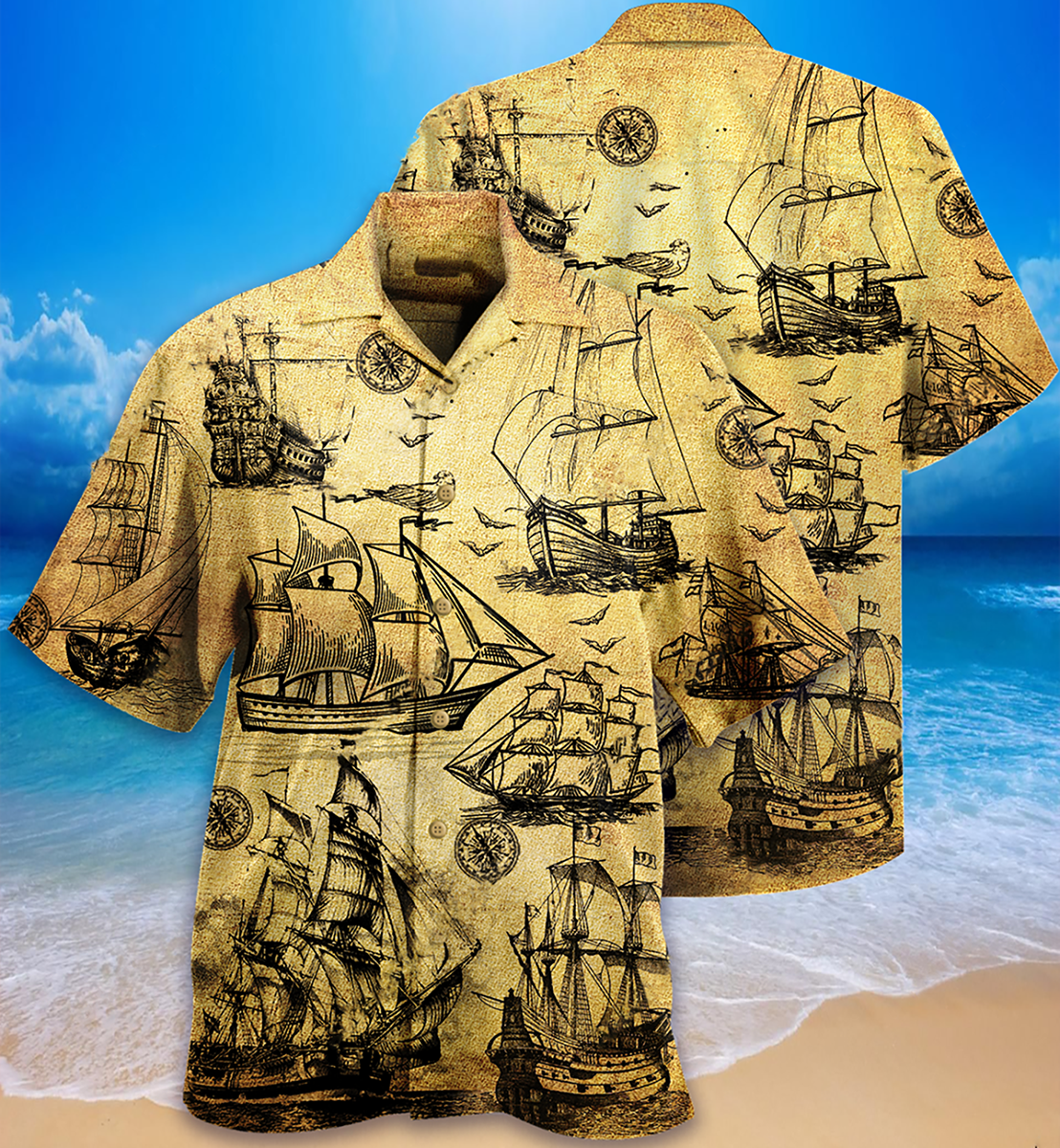 Sailing Vintage In Beautiful Life - Hawaiian Shirt - Reefox