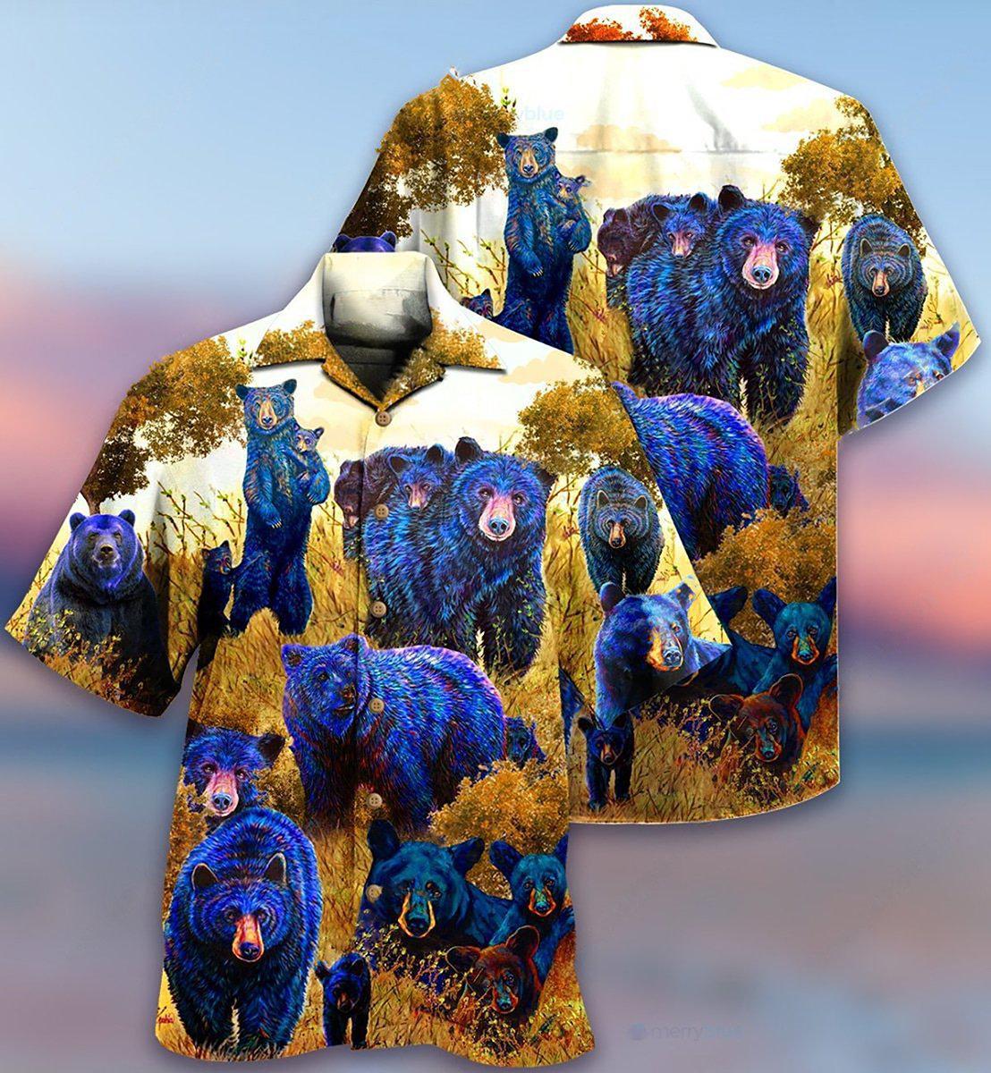Bear Love Animals - Hawaiian Shirt - Reefox