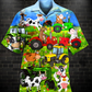 Cow Funny Happy Everyday - Hawaiian Shirt - Reefox